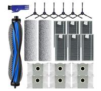 Lovobo - Juego de 22 accesorios compatibles con ECOVACS DEEBOT X8 Omni/X8 Pro Omni/Yeedi S14 Plus, 1 cepillo principal de goma, 6 filtros, 2 rollos de lavado, 6 cepillos laterales, 6 bolsas para el