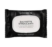 Lovrén Make Up - Salviettine Struccanti per Trucco Waterproof, 20 salviette
