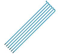 LOVSSU Cable for radios de Bicicleta 36 Piezas con boquillas for Ruedas 26/27,5/29 Pulgadas, arcoíris Alta Resistencia Acero 45#(188mm Blue)