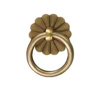 LOVSSU Mini tiradores de manija cobre antiguo for gabinete, anillo, cajón latón, 2 uds(Color-04,2.5cm ring)