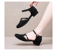 LOVSSU Zapatos De Baile Latino Zapatos de Baile Latino for Mujer, de salón, Negros, for Salsa, tacón bajo de 3,5 cm, for Samba y Tango, Suela Blanda for Fiesta. para Mujer(35)