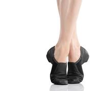 LOVSSU Zapatos De Ballet Zapatos de Baile de Jazz de Cuero Genuino, Zapatos de Jazz Negros tostados, Zapatillas de Baile for Adultos for niñas y Mujeres para Mujeres(Black,34)
