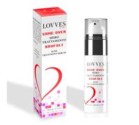 LOVVES Game Over Serum Tratamiento Espinillas, Alta Cosmética Natural, Anti Acné, Antibacteriano, Seborregulador, Flamea y Suaviza la zona afectada, Frasco Airless 30ml