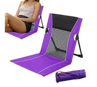 Low Beach Chair | Plegable Poolside Lounge Seat With Carry Bag | Lounge Chairs For Poolside | For Tanning Traveling Camping Picnic Lawn Outdoor Concert Park Sand Lake Deck Beach And Vacation Use