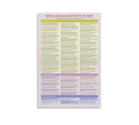 Low Carb Sweetener Chart Poster Complete Sugar Substitute List for Keto Diet Baking and Meal Prep Kitchen Art(Unframed,08x12inch(20x30cm))