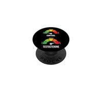 Low Cortisol High Testosterone Meme Gym Workout Gauge PopSockets PopGrip Adhesivo