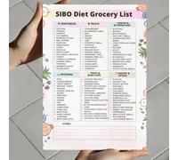 Low FODMAP Chart SIBO Dietary Grocery List Poster Gut Friendly Grocery IBS Grocery List FODMAP Food Chart Poster(Framed,12x18inch(30x45cm))