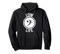 Low Life Bass Clef Guitar Player Music F-Clef - Camiseta Divertida Sudadera con Capucha