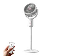 Low Noise Oscillating Fan with Remote 5 Speeds 180° Oscillating 8H Timer