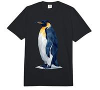 Low Poly Emperor Penguins Geometric Art Comfort Colors Adult Heavyweight T-Shirt