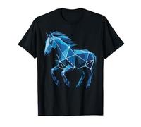 Low Poly Horse Geometric Art Style Modern Zodiac Camiseta