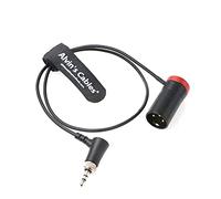 Low-Profile| Cable de Audio para Sennheiser-EK-2000 XLR 3-Pin Macho a Locking-3.5mm-TRS Cable Balanceado en ángulo Recto para Dispositivos de Sonido 633 688 Zaxcom Zoom |Alvin's Cables|Red