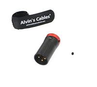 Low-Profile Conector Macho XLR de 3-Pines Enchufe Original para Dispositivos de Audio |Alvin’s Cables|Rojo