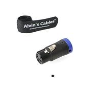 Low-Profile Conector Original Hembra XLR de 3-Pines para Dispositivos de Audio|Alvin’s Cables| Azul