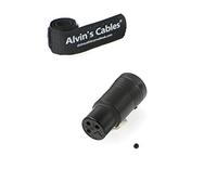 Low-Profile Conector Original Hembra XLR de 3-Pines para Dispositivos de Audio|Alvin’s Cables|Negro