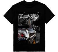 Low Rider Downtown Impala Mens Heavyweight Print On Shaka Wear tee tee Round Neck Unisex Tops Men's 100% Cotton Short Sleeve T Shirts Black XXL