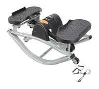 Low-Shock Lateral Stepper - 19.69 Inch Fitness Step Trainer | ABS Metal Trainer - Low Rock Stepper with Pull Rope for Leg glute abs Home Gym Workout Use