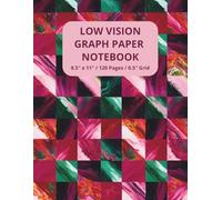 Low Vision Graph Paper Notebook: 0.5 Inch Grid, Bold Black Lines | Large Print Graphing Book for Seniors, Students, and Visually Impaired Adults - 8.5" x 11"