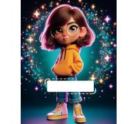 Low Vision Notebook: 100 Pages, 8.5x11 inches, Lined Paper - Medium Version - Magical Girl Cover