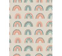 Low Vision Notebook; 100 Pages, 8.5x11 inches, Lined Paper - Medium Version - Rainbow Cover