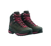 Lowa - Zapatillas de senderismo Hombre - Cervino GTX Mid Black/Lime de Cuero - Talla 43,5 - Negro Negro 43.5