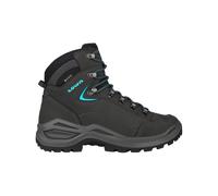 Lowa - Zapatillas de senderismo Mujer - Renegade Evo GTX Mid Ws W Asphalt/Turquoise para Mujer de Cuero - Talla 37 - Gris Gris 37