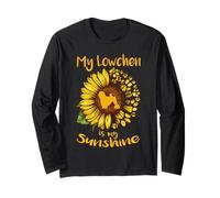 Lowchen Dog is My Sunshine Sunflower Dog Paw Puppy Lover Manga Larga