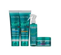 Lowell Cacho Mágico Kit - Champú 240 ml + Creme Modelador 240 ml + Fluido Ativador 200 ml + Gelatina Super Modeladora 240 g - Definición, Brillo y Control para Rizos Naturales