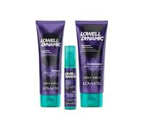 Lowell Dynamic - Kit Anticaída (Champú 240 ml + Acondicionador 200 ml + Tónico Estimulante 120 ml) - Fuerza, Crecimiento y Control de Oleosidad