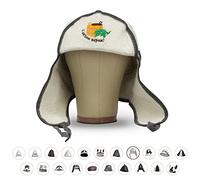 LoWell® Sombrero de sauna - Sombrero de fieltro para hombre y mujer con guía de sauna, accesorio ideal para sauna para una experiencia de bienestar única, diseño de sombrero de solapa - Gorro de sauna