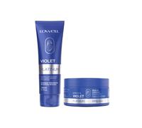 Lowell Violet Platinum - Kit Matizador (Champú 240 ml + Máscara 240 g) - Neutraliza Amarillo, Realza el Rubio y Aporta Brillo