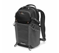 Lowepro LP37260-PWW Photo Active, Mochila para cámara exterior sin espejo con divisores QuickShelf, Tablet 12"/iPad/Hidr. 2L, Sony, Canon, Nikon, Objetivos, Gimbal, Dron, DJI, Negro/Gris