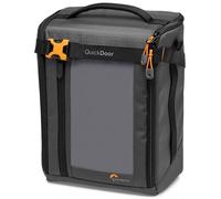 Lowepro GearUp Creator Box Extra-Large II, Mochila Fotográfica, Cámara Mirrorless y DSLR, Acceso Rápido, Hecha de Tela Reciclada, Separadores Interiores Acolchados de Color Naranja, Gris