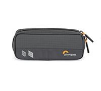 Lowepro GearUp Memory Wallet 20, Organizador Compacto de Tarjetas de Memoria para CF, XQD y SD, Estuche para SD con Doble Cierre de Cremallera, Hecho con Tejido Reciclado, Gris