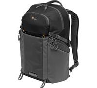 Lowepro LP37255-PWW Photo Active, Mochila para cámara Exterior sin Espejo con divisores QuickShelf, Portátil 15"/iPad/Hidr. 3L, Sony, Canon, Nikon, Gimbal, Dron, dji, Osmo, Negro/Gris