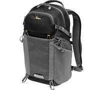 Lowepro LP37260-PWW Photo Active, Mochila para cámara Exterior sin Espejo con divisores QuickShelf, Tablet 12"/iPad/Hidr. 2L, Sony, Canon, Nikon, Objetivos, Gimbal, Dron, dji, Negro/Gris
