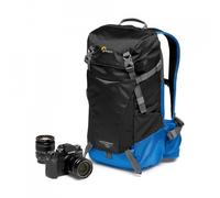 Lowepro PhotoSport BP 15L AW III, Mochila Tactica para Cámara Sin Espejo, Acceso Lateral, Inserto Extraíble, Sistema de Correa para Accesorio, Compatible con Sony α6000, Azul y Negro