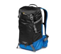Lowepro PhotoSport BP 15L AW III, Mochila Tactica para Cámara Sin Espejo, Acceso Lateral, Inserto Extraíble, Sistema de Correa para Accesorio, Compatible con Sony α6000, Azul y Negro