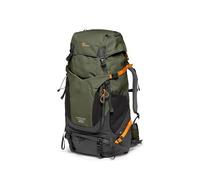 Lowepro PhotoSport PRO BP 55L AW IV - Mochila para cámaras réflex sin espejo, acceso delantero/trasero, compartimento extraíble para cámara, correas de accesorios, talla M/L, gris oscuro/verde