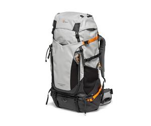 Lowepro PhotoSport Pro BP 70L, Mochila para Cámaras Réflex y sin Espejo, Acceso Frontal y Trasero, Inserto Extraible para Cámara, Correas para Accesorios, Tamaño: S/M, Color Gris Oscuro/Gris Claro