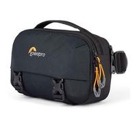 Lowepro Trekker Lite HP 100 - Fabricada con Tela Reciclada y Teñida en Solución - para Cámara sin Espejo con Sensor de Recorte y Objetivo, Sistema de Compresión Que Estabiliza la Cámara, Negro