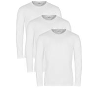 Lower East Basic Rundhals Langarm-Shirts für Herren 3er I 5er Pack aus 100% Baumwolle I Herren Longsleeve in vielen Farben