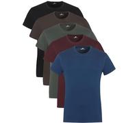 Lower East Basic Rundhals T-Shirts für Herren 3er I 5er I 10er Pack aus 100% Baumwolle in vielen Farben