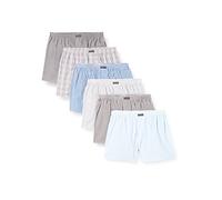 Lower East Calzoncillos Hombre Bóxer - Bóxer Hombre Pack de 6 - 100% Algodón - Ropa Interior Hombre, Bóxer para Hombres, Calzoncillos Hombre Bóxer Algodón Mezcla de Patrones L
