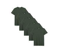 Lower East LE105 Camiseta, Verde Oscuro (Paquete de 5), 3XL (Pack de 5) para Hombre