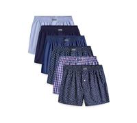Lower East LE150, Calzoncillos bóxer para Hombre, Checked/Solid/Printed, S (Pack de 6)