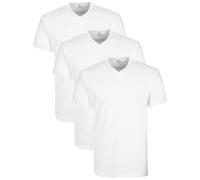 Lower East Le156 Camiseta, Blanco, XL (Pack de 3) Hombres