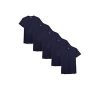 Lower East LE156 Camiseta para Hombre, Azul Oscuro (Paquete de 5), 2XL