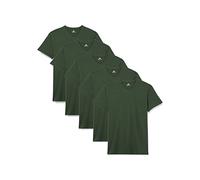 Lower East LE156 Camiseta para Hombre, Verde Oscuro (Paquete de 5), 2XL