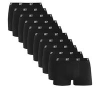 Lower East LE159 Calzoncillos bóxer, Negro (Paquete de 10), Small para Hombre